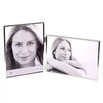 WALTHER Chloe Silver Double Photo Frame 2x10x15 cm 1x Portrait 1x Landscape WD115S