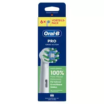 Braun Oral-B Pro Cross Action Replacement Brush Heads 6-Pack