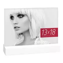 ZEP Dresda White 13x18 akrilinis nuotraukų rėmelis su mediniu pagrindu AQ657W