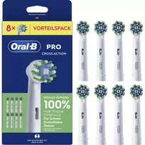Braun Oral-B Pro CrossAction dantų šepetėlio galvutės 8 vnt. 994040