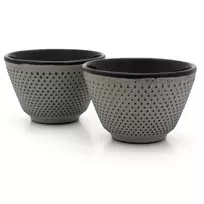 Bredemeijer Jang Cast Iron Teacup Set 2x 100 ml Grey