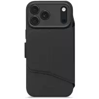 Decoded Textured Silicone Detachable Wallet for iPhone 17 Pro su MagSafe - Phantom Black