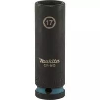 Makita 1/2 inch Deep Impact Socket 17 mm, Black Phosphate (E-16477)