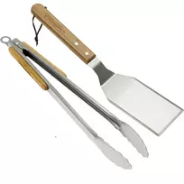 Campingaz Grillbesteck Duo – Mentele ir Žnyplės iš Nerūdijančio Plieno