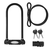 Master Lock U-lock plieninis 13mm su laikikliu 8285EURDPRO