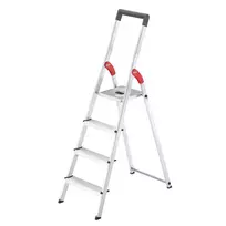 Hailo L51 4 pakopų aliumininis saugos kopėčios