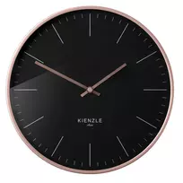 KIENZLE DCF radijo bangomis valdomas sieninis laikrodis Modernus 25 cm Rožinis auksas/Juoda