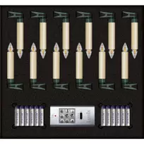 Krinner Superlight Bavaria Mini Flame 12 vnt. Rinkinys Ivory