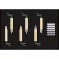 Krinner Superlight Bavaria Mini Flame 6 vnt. rinkinys Ivory