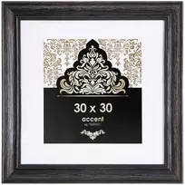 NIELSEN DESIGN Accent Vintage 30x30 Wood Black Picture Frame