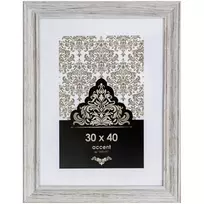 NIELSEN DESIGN Accent Vintage 30x40 Wood White Picture Frame 3231001