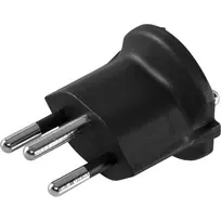 KEINE MARKE Swiss Type J į Schuko Type F fiksuotas adapteris, baltas