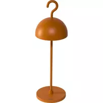 Sompex HOOK Orange stalinė lempa su integruotu LED, įkraunama, IP44, lietimo reguliatoriumi