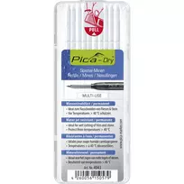 PICA-MARKER Pica DRY Refills White - 10 Leads, 2.8 mm, 85 mm