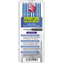 PICA-MARKER Pica DRY 4041 keičiami grifeliai giliųjų angų žymėjimo pieštukui, 2,8 mm, mėlyni