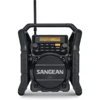 Sangean U-5 DBT (Utility 50) Black - DAB+/FM Portable Radio with Bluetooth, IP64, 7W RMS