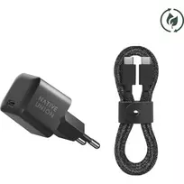 Native Union 30W USB-C Fast GaN Charger Black + USB-C Cable Cos.