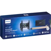 Philips Universal Tilting TV Wall Mount 13-43 inch, 45 kg, Black