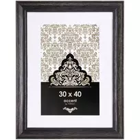 NIELSEN DESIGN Accent Vintage 30x40 Wood Picture Frame Black