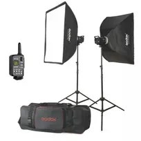 Godox M200-F Studio Flash Rinkinys 2x200Ws su Softboxais ir Stovais