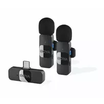 BOYA BY-V20 V2.0 belaidė mikrofono sistema 2.4GHz - Juoda