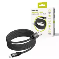 Mobile Origin Magnetinis Laidas USB-A į USB-C Juodas 1m
