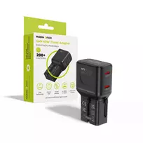 Mobile Origin 45W kelioninis adapteris EU/US/UK/AU PW26, juodas