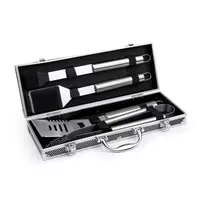 Leopold Vienna 4 dalių BBQ įrankių rinkinys aliumininiame dėkle LV311000
