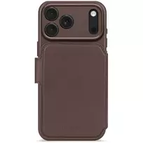 Decoded Leather Detachable Wallet for iPhone 17 Pro su MagSafe – Šokoladinis Rudas