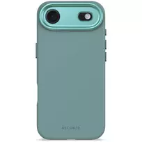 Decoded AntiMicrobial Silicone Backcover for iPhone 15 Pro Max, Retro Blue