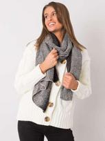 Wool Fashion Italia moteriškas šalikas / skara ATSZ3899 – Juoda / balta – ONE SIZE