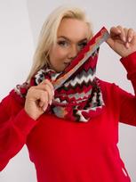 moteriška kaklo mova ATKMBF48661 – Tamsiai raudona – ONE SIZE