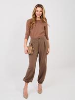 ITALY MODA moteriškos kelnės ITSP9995 – Ruda – ONE SIZE