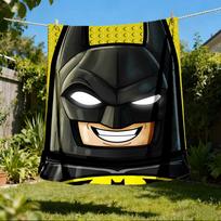 1 vnt. Lego Batman lauko flanelės pledas Minkštas, lengvas ir šiltas sofai, biurui 80x120cm gray