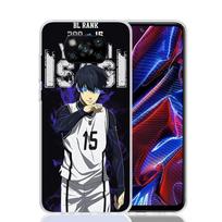 Blue Lock Isagi Yoichi Phone Case For Xiaomi Poco X7 X6 X5 Pro F7 Ultra Redmi 15C 15 13 13C 12 12C 10 10A 10C 9 9A 9C 9T Cover P Redmi 9T gray