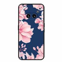For Nothing Phone 2a Case 3D Relief Emboss Flower Black Silicone Soft Back Cover Case For Nothing Phone 2a Plus Case Phone2a 2 a Nothing Phone2aPlus