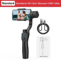 F8 Handheld 3-Axis Gimbal Phone Holder Anti Shake Video Record Stabilizer for Xiaomi IPhone Cellphone Smartphone High Quality Practical Daily Use gray