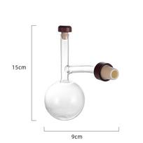 Glass Wine Aerator, Peach Shape Red Wine Bottle Pourer, Quick Wine Decanter Spout Professional Sobering Device Alcohol Dispenser
