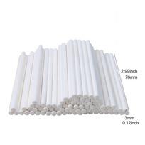100pcs/set Paper Lollipop Sticks For Lollipops Cake Pop Sticks Accessories Kitchenware Candy Making Tools Pop Stand Holder TMZ white