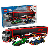 Lego CITY 60445 F1 - Truck with RB20  AND  AMR24 F1 Cars Constructor