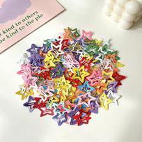 Dopamine-Colored Y2K Five-Pointed Star Hairpin – Women's Bangs Clip & Kids' Oil-Drip Side Barrette