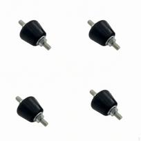 4 Pieces Anti-Vibration Pad Rubber Mount with Peg Vibration Dampening Bracket 350G