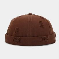 Four Seasons Cotton Solid Docker Cap Brimless Hat Skullies Beanie Hats Landlord Sailor Cap Men And Women 14 56-60cm wear ruda