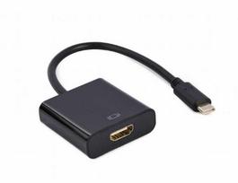 Gembird USB Type-C to HDMI Adapter, 0.15m, black