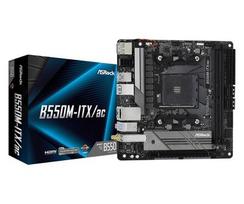 ASROCK B550M-ITX/ac Mini-ITX Motherboard AM4 M.2/HDMI/DP/USB3.2 (Gen2) WiFi/Bluetooth