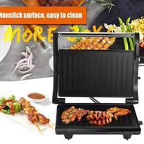 750W Mini Steak Machine Hamburger Fried Egg Panini Electric Sandwich Maker Dual Non Stick Surface Grill Toaster orange