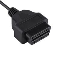 7Pin Obd1 To 16Pin Obd2 Adapter Cable For Ford 1988~1995 Engine Repair Tool black