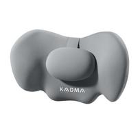 Upgraded Memory Foam Car Pillow Ergonomic Headrest/Lumbar Cushion Ergonomic Cushion for Driving & Office Use gray