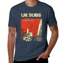uk subs punk rock TShirt Classic Print Short Sleeve Shirt M red
