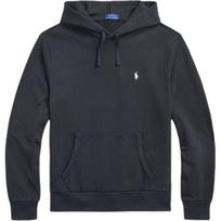 Polo Ralph Lauren Logo Embroidered Pullover Hoodie Long Sleeve Men hoodies Black MNPOKNI16823980-001 L black